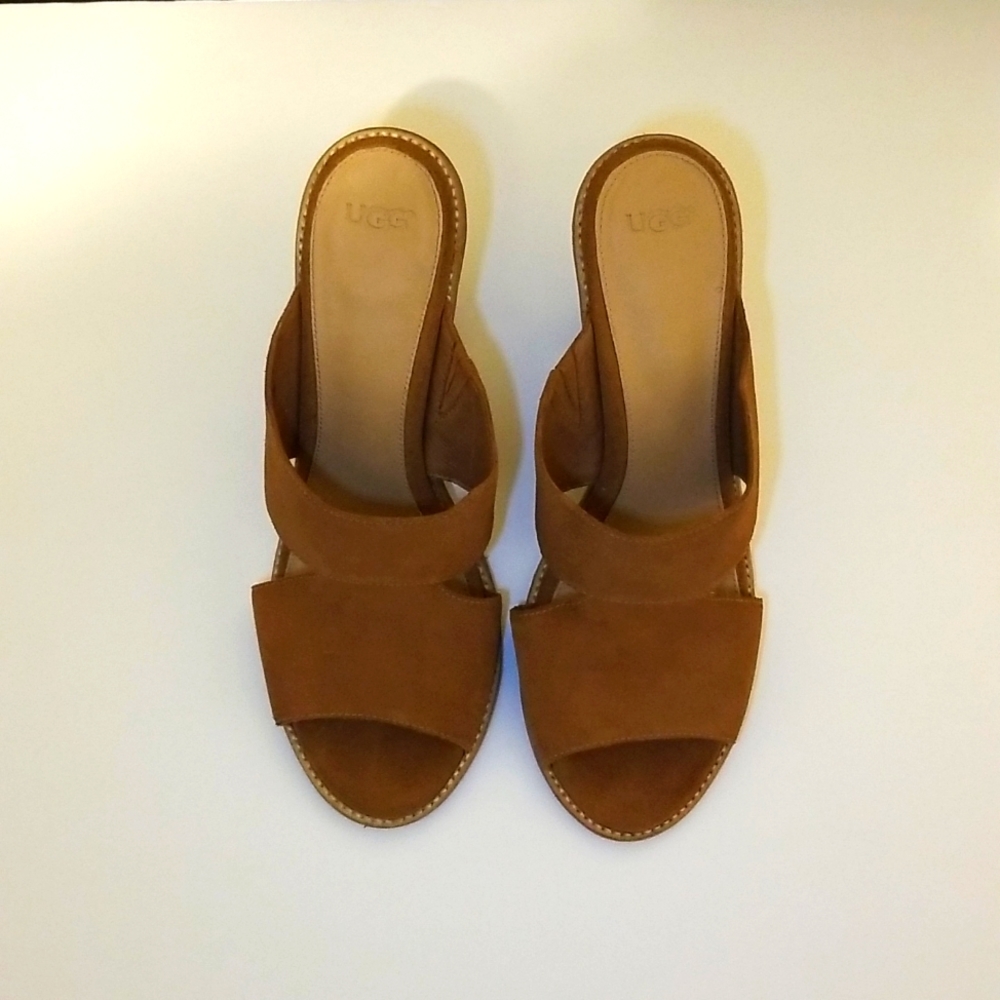 UGG Chestnut Celia Suede Straps Women Sandals